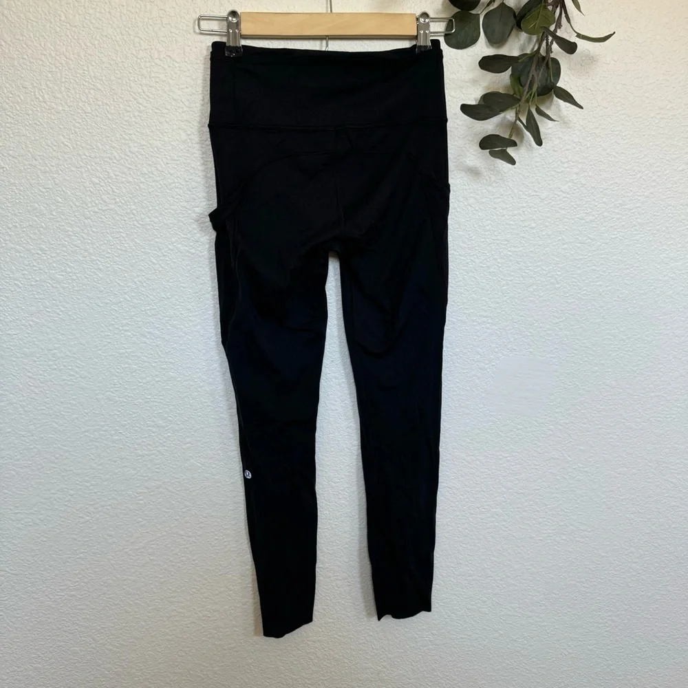 Lululemon- Black High Rise Leggings Size 4
